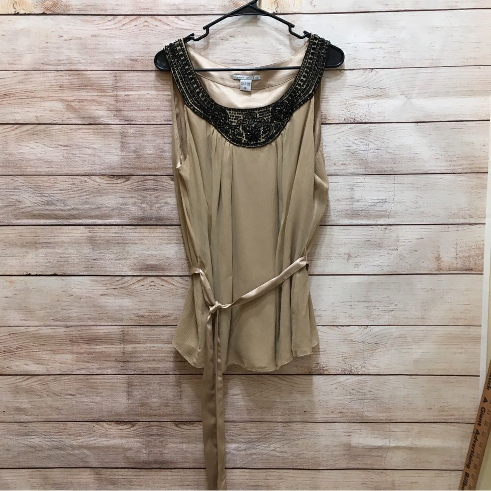 NEW WITH TAGS PETER NYGARD SILK BEADED TOP